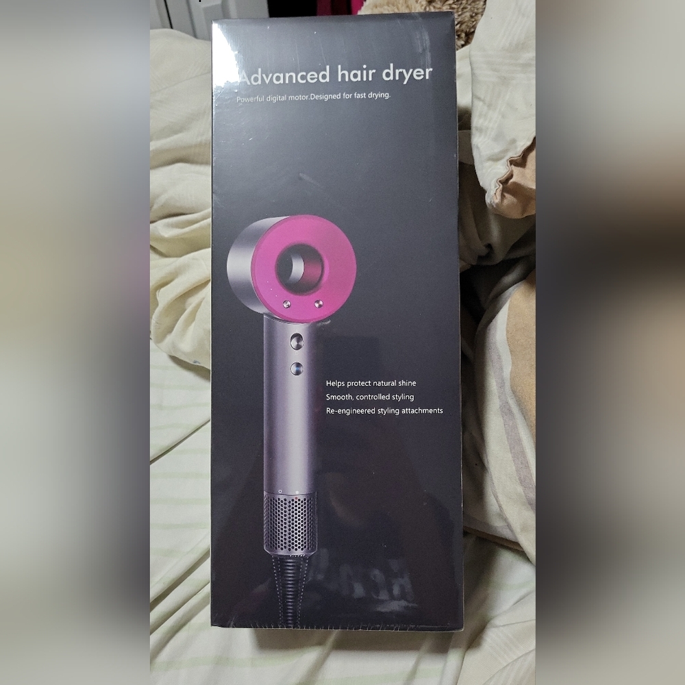 Advanced Hair Dryer with Pink Accents